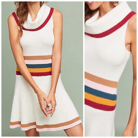 LAST ONE! Anthropologie Maeve Mod Sweater Dress - Picture 2 of 8